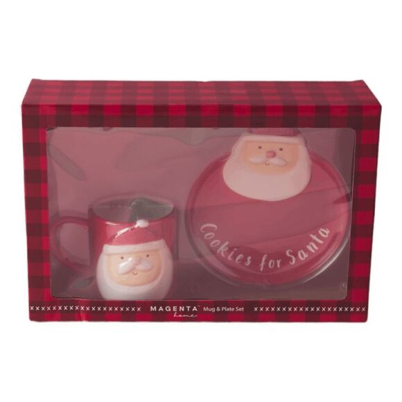 MAGENTA
2pc Ceramic Santa Mug And Plate Set - Picture 2 of 2